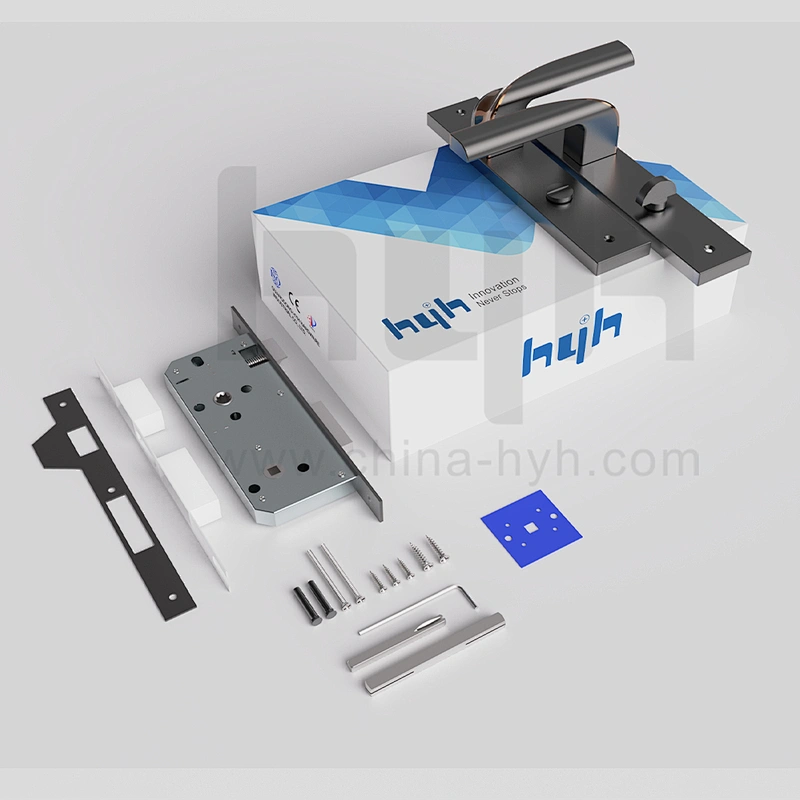 Good Finish And Quality Modern Simple Design Wood Door Handle Lock